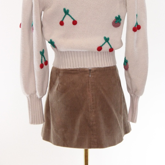 Sandy Liang Crombie Mini Skirt,  Size 8 - Picture 6 of 10